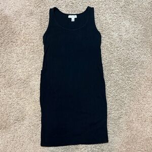 Motherhood Maternity Ribbed Iconic Black Dress